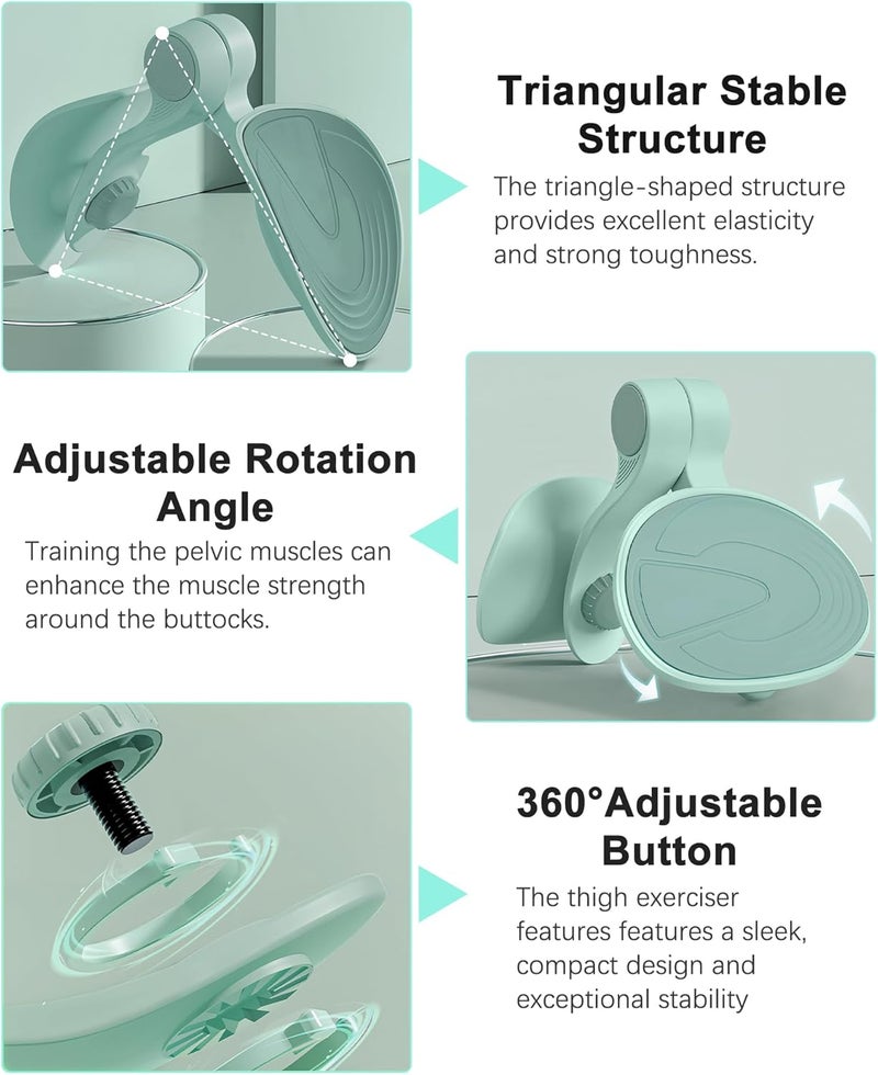 TINRIEF Kegel Exerciser, Pelvic Floor Muscle Exercise Devices for Women, Inner Thigh Exerciser Leg Workout Equipment Thigh Trainer for Male Hip Trimmer Inner Thigh Toner Workout - Image 2